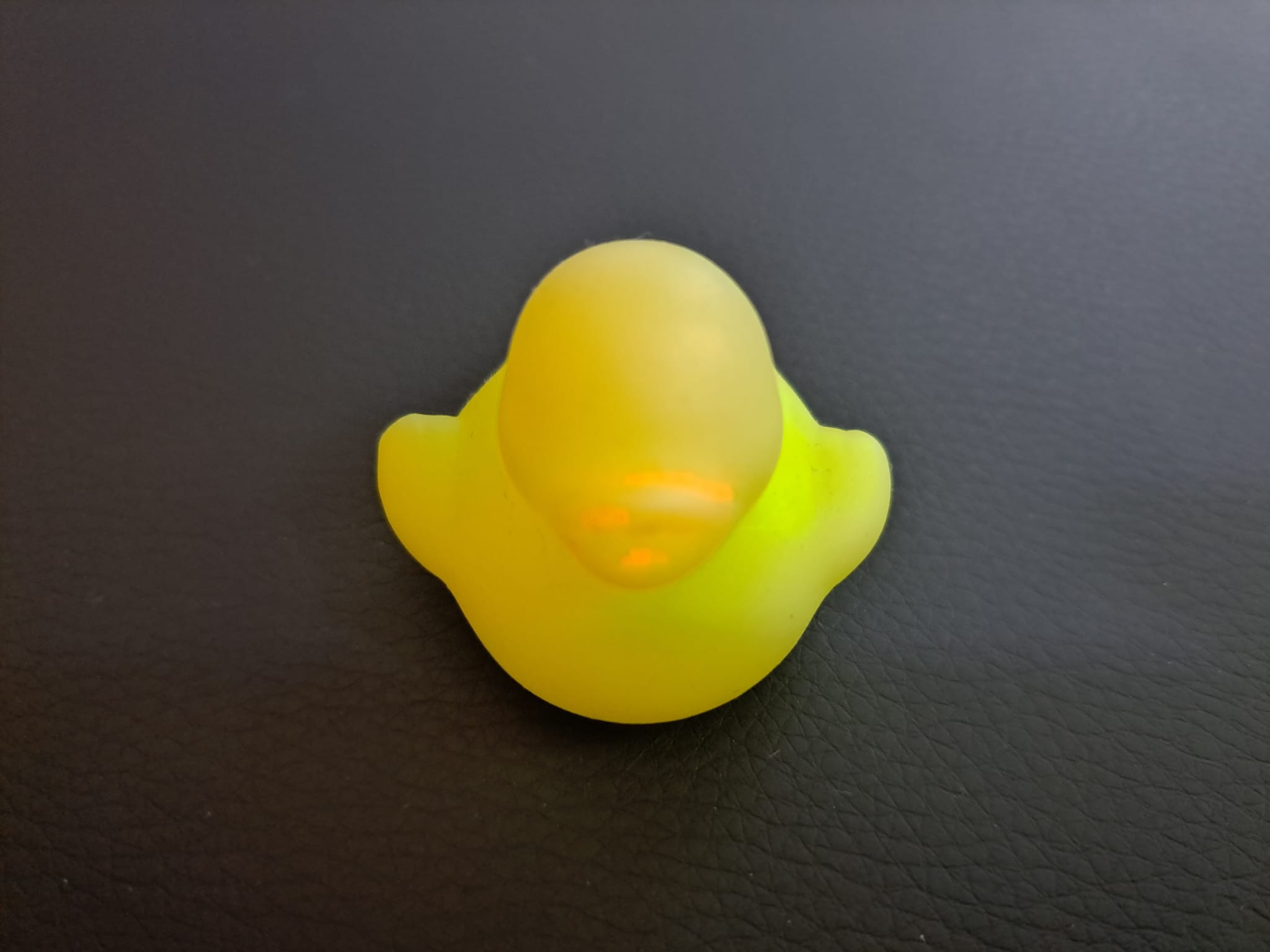 rubber ducky on a desk